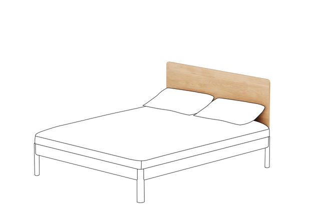 Heia Bett - Kopfteil Solid 160 cm