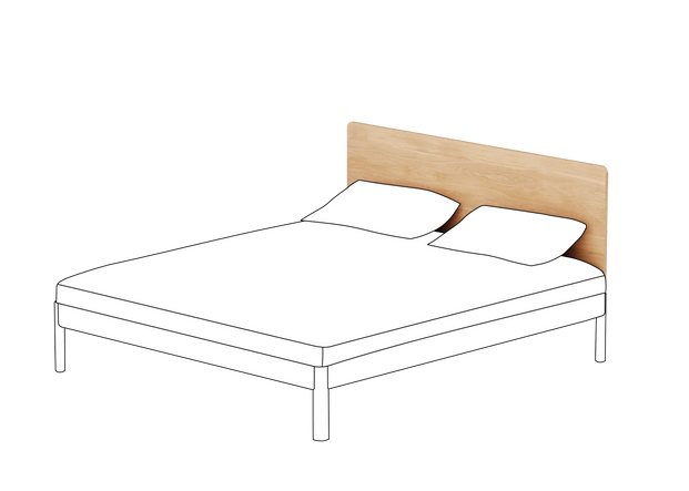 Heia Bett - Kopfteil Solid 180 cm