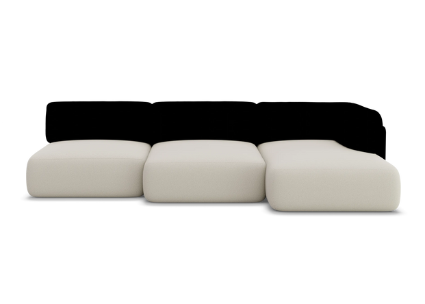 S 57 - Modul - 3-Sitzer Chaise Sofa 300x150 offen