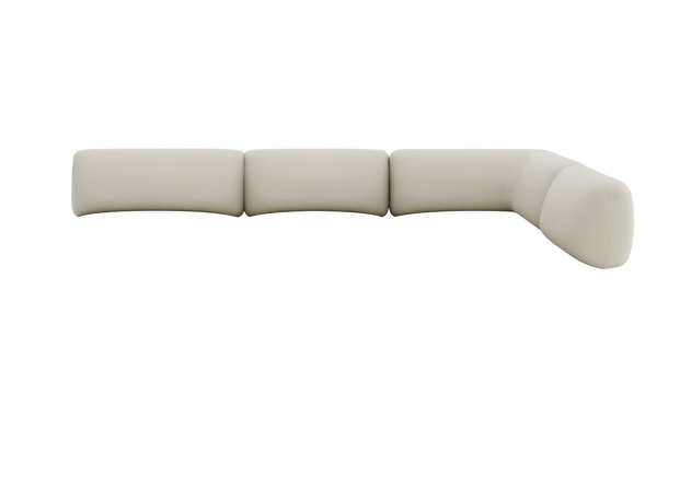 S 66 - Kissen - 4-Sitzer Ecksofa 285x185 offen